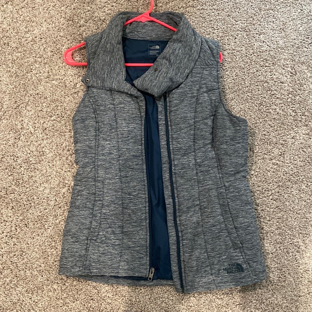 The north face fitted heathered puffer vest